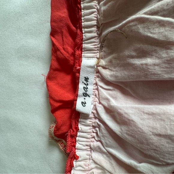 a gain women's orange strapless dress, short, size L 100’/, Rayón - Picture 9 of 15